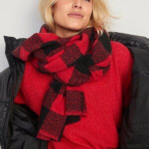 Buffalo Plaid Flannel Blanket Scarf